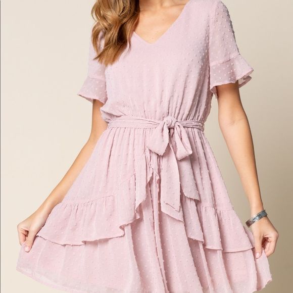 Doe & Rae Dresses & Skirts - Doe and Rae Women’s Rose Ruffle Dress
